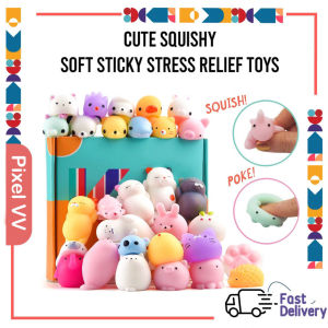 Random 1PCS Toy Stress Reliever Cute Mochi Squishy Squeeze Heal Fun Kids（Random delivery）