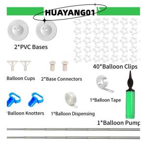 HUAYANG01 [2023 new HOT FASHION] Bóng cột đứng kit có thể điều chỉnh bóng cột kit kim loại kính thiên văn trụ cột bóng đứng bữa tiệc sinh nhật Tốt nghiệp weddi