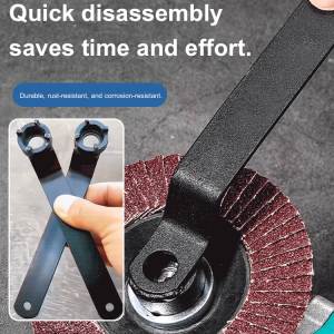 Heavy-Duty 4-Jaw Angle Wrench Adjustable Nut Wrench for Angle Grinders and Car Repair