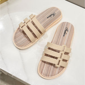 VEBLEN Sandal Flat Slides Selop Wanita Cewek Perempuan Model Tali Warna-Warni Kekinian