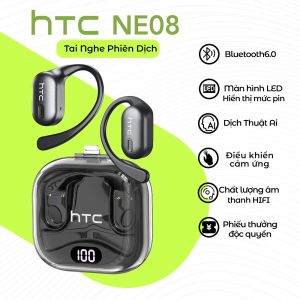 HTC NE08 Tai Nghe Phiên Dịch AI Bluetooth 6.0 Dịch Thời Gian Thực 135 Ngôn Ngữ  Âm Thanh HiFi Loa 10mm