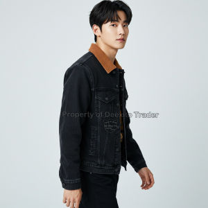 Jaket Jeans Pria DILAN Tebal Denim Keren Bulu Halus Dalam | Patch Amerika USA Look