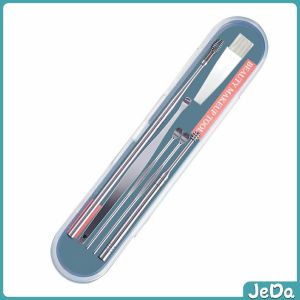 JeDa ชุดไม้แคะหู ในการทำความสะอาดหู 6 ชิ้น พร้อมกล่องใส่ คุณภาพดี วัสดุสเตนเลส ขนาดสามารถพกพา Ear picking set สปอตสินค้า