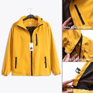 (𝐇 ̀ 𝐂 ̂̉ Đ ̣ )Áo Khoác Gió Nam-Nữ Lót Lưới Vải Xịn co dãn Chống Nước Chống Gió