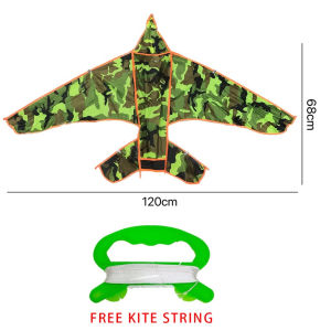 BIN LU [Ready Stock] Huge Airplane Kite Saranggola Malaki Aircraft Flying Toys for Kids with Free String and Winder Outdoor Sports Games for Family Bonding COD Available Durable Material Easy to Fly
