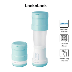 Thanh Lý Máy xay sinh tố Có Thể Gập Lại USB Lock&Lock 500ML Màu xanh Mint EJM221MIT