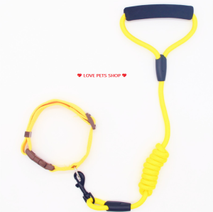Bộ dây dắt Chó Mèo kèm vòng cổ khoá nhựa bằng chất liệu vải nylon - Love Pets Shop