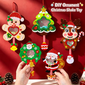 Christmas Diy Material Package Gift Non-woven Fabric Felt Keychain Christmas Decorative Hanging Ornament Supplies