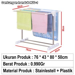 Jemuran menara 3 tingkat / jemuran baju 3 lipat (16 JARI JARI) 24 jepitan baju - Royal Store