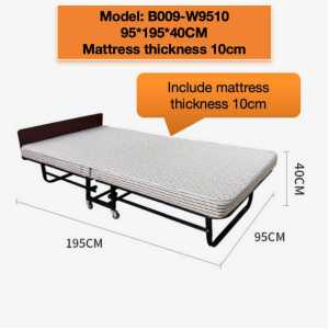 Foldable Single bed with mattress/Foldable bed / Folding bed with mattress/Maid bed