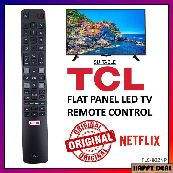 [ORIGINAL] TCL Flat Panel LED Netflix Smart TV Remote Control | Lazada PH