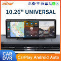 JIUYIN 10.26 inch Dashcam DVR Dash Camera for Car support Wireless Android Auto CarPlay 4G WiFi AUX GPS FM Video Recorder Dash Board Rear view Camera. 
