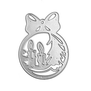 ลายนูนต้นไม้กวางแม่แบบโลหะแม่พิมพ์ลายฉลุสำหรับทำสมุดภาพแม่แบบงานฝีมือกระดาษ DIY ทำด้วยมือ