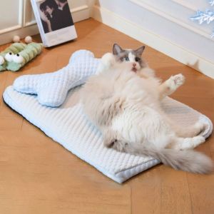 YAZHE Washable Dog Mat Soft Breathabl Cat Bed Universal Detachable Pet Sleeping Mat Dog Accessories