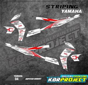 ( COD ) JUPITER Z ROBOT  STICKER STRIPING MOTOR YAMAHA JUPITER Z ROBOT  IP.04 VARIASI RACING