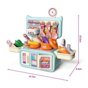 Deluxe Kitchen Cooking Toys Kids Pretend Play Set Toy Circulating Water Sink Tap