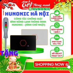 Công Tắc Cảm Ứng Wifi Thông Minh Hunonic Điều Khiển Hẹn Giờ Trên Điện Thoại Bình Nóng Lạnh