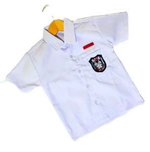 Seragam sekolah Kemeja Putih SD kelas 1-6/Kemeja Putih Lengan Panjang/Kemeja Putih Lengan Panjang