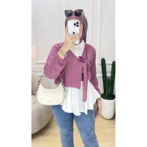AMIRA BLOUSE WANITA KNIT RAJUT PREMIUM / ATASAN WANITA BAHAN RAJUT KNIT