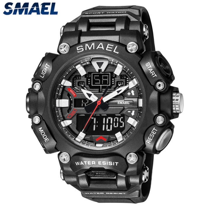 Top Brand SMAEL Sports Men s Watches LED Digtal Quartz Multifunction Watch Men s 50M Waterproof Unique Design Creative Watch Lazada PH