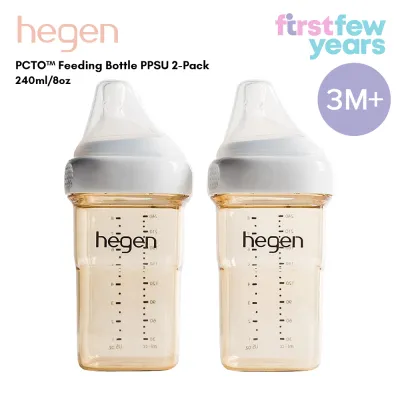 1JcuNhth Hegen PCTO™ Feeding Bottle PPSU (2-Pack) 3 Sizes: 150Ml/5Oz 240Ml/8Oz 330Ml/11Oz