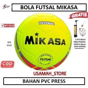 BOLA FUTSAL MIKASA POTENZA - bola futsal mikasa size 4 - BOLA FUTSAL BAHAN PVC MODEL TEMPEL PRESS - BOLA FUTSAL LIGA PROFESIONAL
