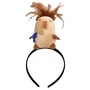 Funny Capybara Hairband Comfortable Face Props Soft Stage Performances Headband Unique Hair Accessory for Women Girls