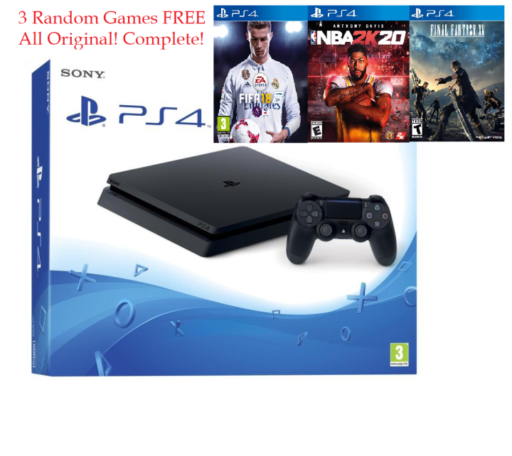 Playstation SLIM Console Games Complete PS4 Console Full Set