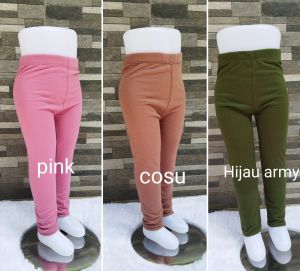 celana legging anak bahan rayon soft untuk usia 1-13 thn /legging anak wanita bahan lembut ukuran xs-xxL