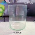 Bình Thủy Tinh Trụ Tròn Dùng Làm Hồ Cá Bể Cá Để Bàn D24 x H30 cm Tặng Kèm Mô Hình Rong Giả Và Sỏi Trang Trí. 