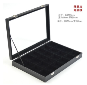 Large Jewellery Box Accessories Storage Box Organizer with Transparent Lid & Inner Velvet for Earring/Pendant/Necklace / Rings Jewelry Box