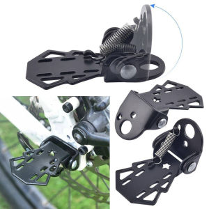 Giá để chân sau xe đạp thể thao bằng kim loại gấp gọn bộ 2 chiếc