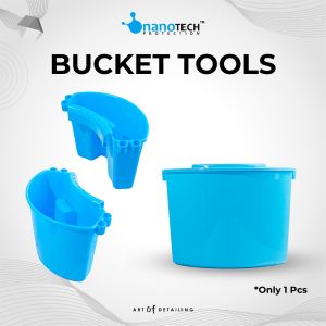 BUCKET TOOLS ORGANIZER - nanoTECH PROTECTION - KERANJANG EMBER CUCI DETAILING - BUCKET WASH - CAR WASH HOLDER STORAGE EQUIPMENT DETAIL WASH - TEMPAT ALAT CUCI WADAH WASH AND WAX