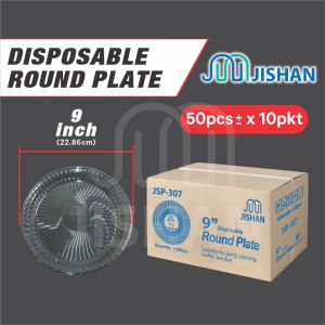 [CTN] CHEAPEST JISHAN 7/9/10" Disposable Plastic Plate / Kenduri Catering Party Buffet / Pinggan Plastik 塑料盘 / 一次性盘