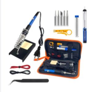 Solder Iron Adjustable Temperature 80W with 5 Tips Solder Set Lengkap Tinggal Pakai Harga Ekonomis Berkualitas Tinggi dan Sangat mudah Di gunakan