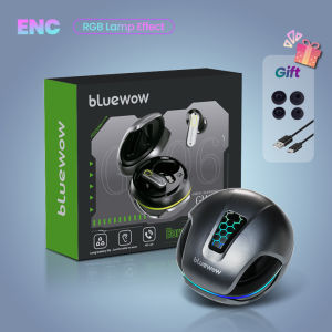 [3D cinema sound] BlueWow GM06 Bluetooth headset | Dual magnetic drive + 60ms gaming mode | Bluetooth 5.4 dual device connection | IPX4 waterproof and sweatproof gaming headset