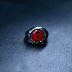 XINSU38 Fashion Men Uchiha Itachi Anime Fan Gift Naruto Anime Ring DIY Jewelry Cosplay Rings Shooting props