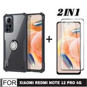 PROMO PAKET 2 IN 1 CASE XIAOMI REDMI 13C 4G / POCO C65 2023 / REDMI NOTE 12 4G / REDMI NOTE 12 PRO 4G / REDMI NOTE 12 PRO 5G / POCO X5 5G / POCO C40/ POCO M5S 2022 Ultra Slim Shockproof Transparent Premium Softcase