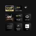 กล้องติดรถยนต์ HP F490W Super HD 1296P WI-FI DASH CAM เลนส์กว้าง 121° รับประกันสินค้า 2 ปี บันทึกวนซ้ำ กล้องติดรถ กล้องติดรถยนต์อัฉริยะ ควบคุมผ่าน APP. 