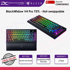 RAZER BlackWidow V4 Pro 75% - Wireless Hot-swappable Gaming Keyboard