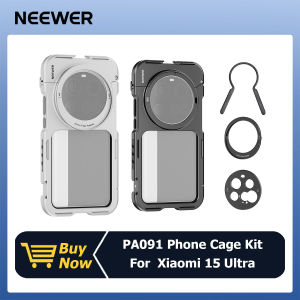 NEEWER Phone Cage Kit for Xiaomi 15 Ultra with 17mm Lens Plate and 67mm Filter Adapter Video Cage PA091