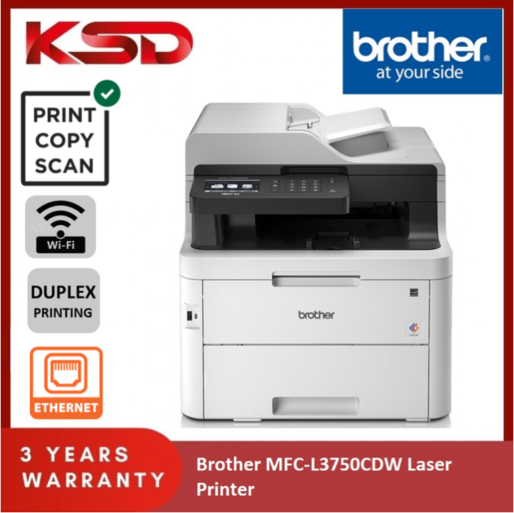 Brother Printer MFCL3750CDW All in One A4 Wireless Colour LED Laserjet