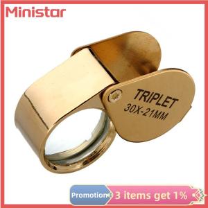 Ministar 30x 30x21mm Magnifier Jewelers Eye Tool Jewellery Folding Loupe Glass