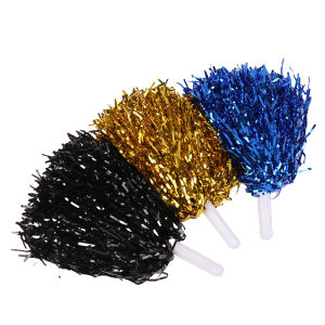 Eixiu แหวนสวมนิ้วแบบสองรู2ชิ้น ที่จับสไตล์เชียร์ลีดเดอร์ปอมปอมปอมเชียร์ลูกบอลสำหรับมือเต้นผู้หญิงเด็กผู้หญิงเด็กอุปกรณ์พู่