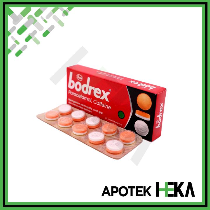 Bodrex Merah isi 20 Tablet - Paracetamol Meringankan Sakit Kepala