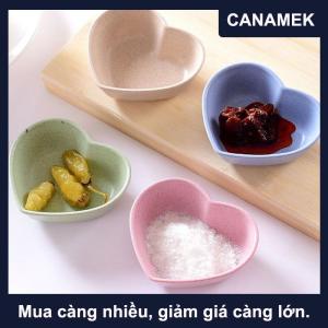 【CANAMEK】 Bộ đồ ăn Bát hình trái tim Trọng lượng nhẹ gia vị Bát thực phẩm nước Sốt món ăn món khai vị tấm cho dụng cụ nhà bếp phụ kiện nhà bếp