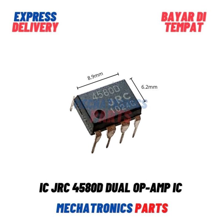 IC JRC 4580D JRC4580D 4580 Dual Op-Amp IC | Lazada Indonesia