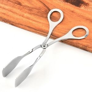 HJKL Multi-Purpose Food Tong Creative Stainless Steel Cake Clip Pliers Anti-scald Salad Clamp for Kitchen