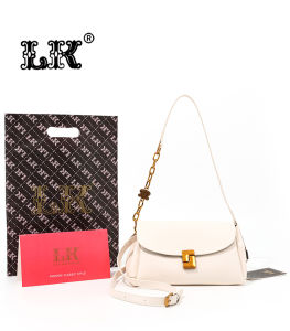 G52125 TAS PREMIUM LK BAG FREE PAPERBAG + SERTIFIKAT SELEMPANG WANITA SLINGBAG KULIT POLOS LEMBUT MEWAH ELEGAN