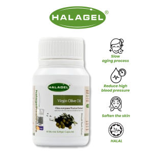 Halagel Extra Virgin Olive Oil in Gelatine Softgel 500mg (60 pieces)